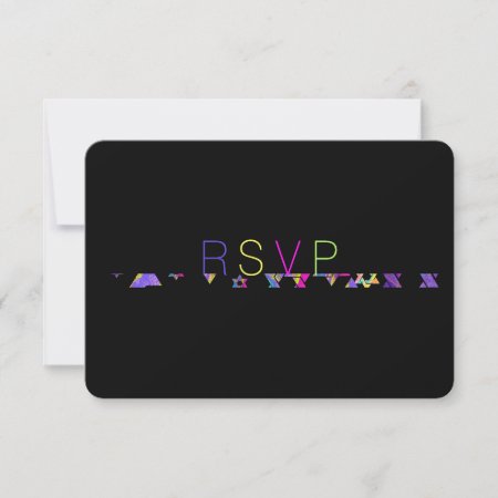Pixdezines Neons/typography/bar Mitzvah Rsvp Invitation