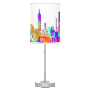 PixDezines New York skyline Table Lamp