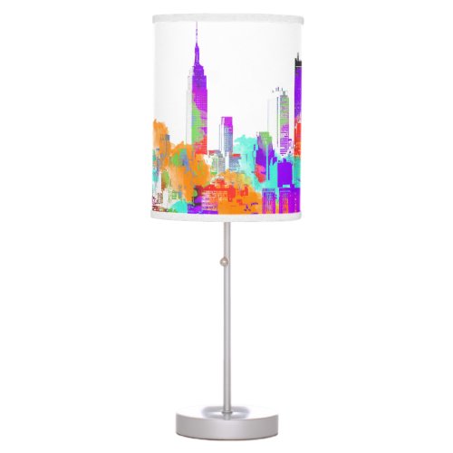 PixDezines New York skyline Table Lamp
