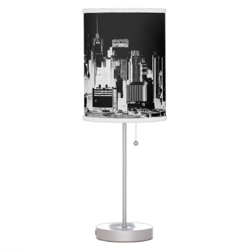 PixDezines New York skyline Table Lamp