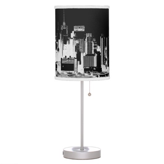 PixDezines New York skyline Table Lamp (Left)