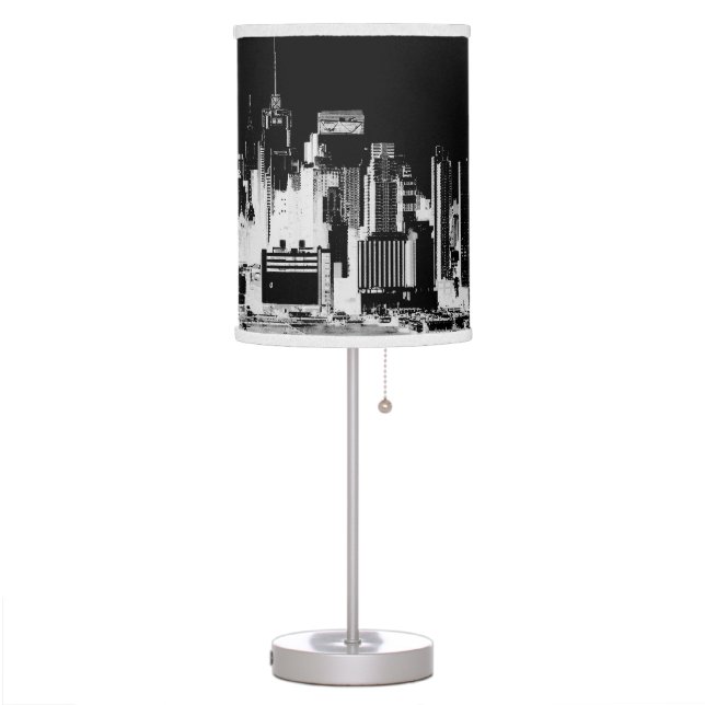 PixDezines New York skyline Table Lamp (Left)