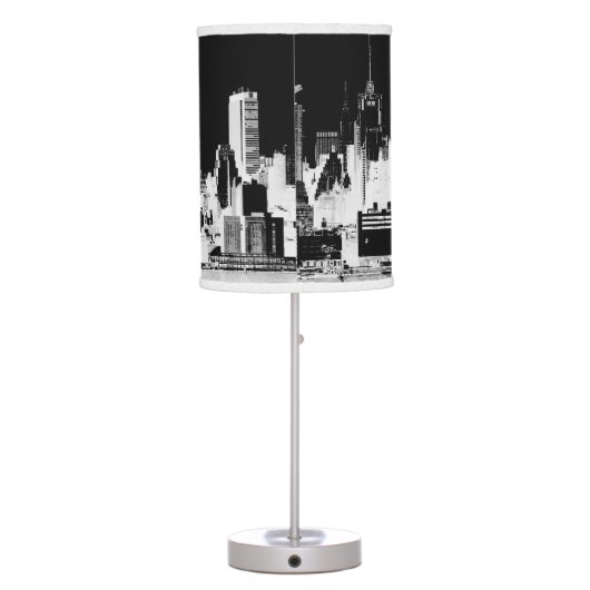 PixDezines New York skyline Table Lamp (Back)