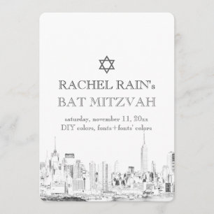 PixDezines NYC urban/bat mitzvah Invitation