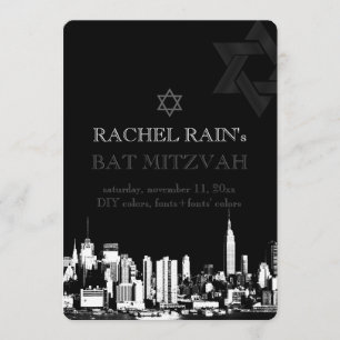 PixDezines NYC urban/bat mitzvah Invitation