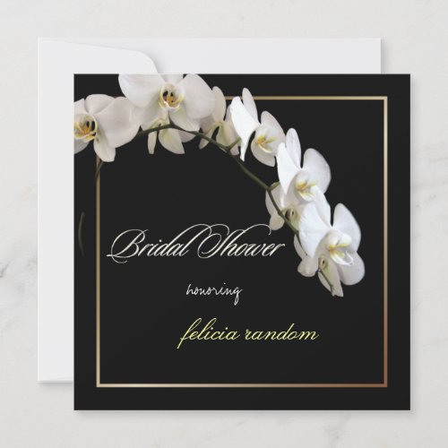 PixDezines orchids/phalaenopsis Personalized Invitation