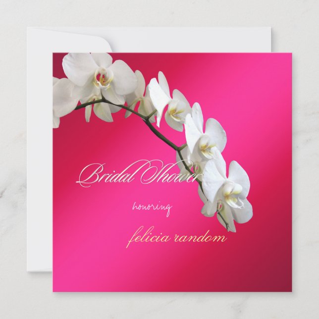 PixDezines orchids/phalaenopsis Invitation (Front)