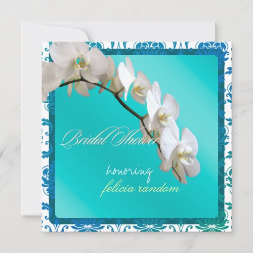 PixDezines orchids/phalaenopsis Personalized Invitation