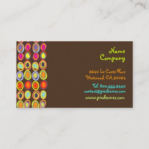Customizable PixDezines Retro Design Business Cards
