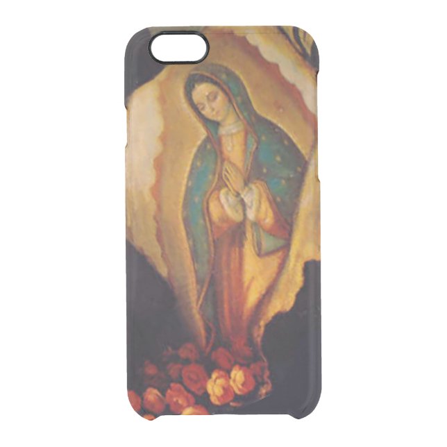 PixDezines Our Lady of Guadalupe on Tilma Uncommon iPhone Case (Back)
