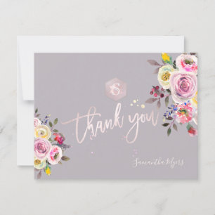 PixDezines Pastel Roses Mitzvah Thank You✡ RSVP Card