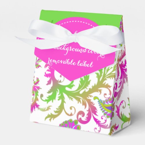 PixDezines pavo damaskDIY color Favor Boxes