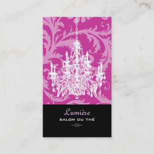 PixDezines pavo+white chandelier/DIY background Business Card
