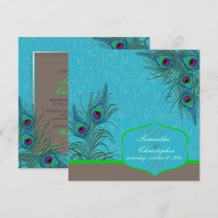 PixDezines Peacock Charm Invitation