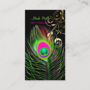 PixDezines Peacock+filigree swirls/diy background Business Card