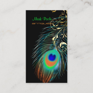 PixDezines Peacock+filigree swirls/diy background Business Card