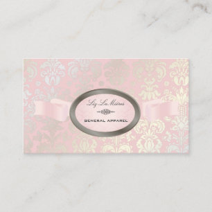 PixDezines pearl, Isabella Damask/DIY color!/pink Business Card