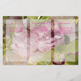 PixDezines Peonies/Green Cymbidium Bouquets Flyer