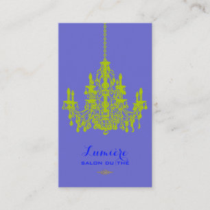 PixDezines peridot green chandelier/DIY color Business Card