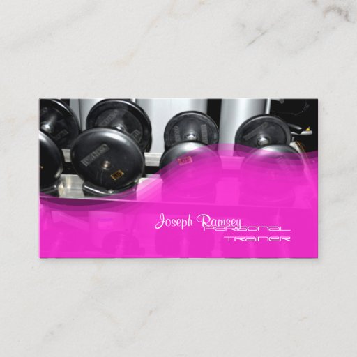 Customizable PixDezines Personal Trainer Business Card