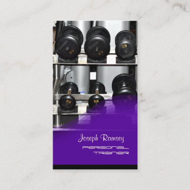 PixDezines Personal Trainer Business Card (Front)