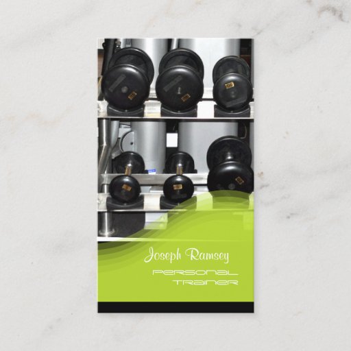 Customizable PixDezines Personal Trainer Business Cards
