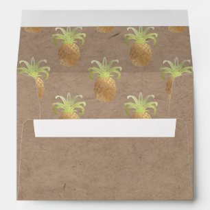 PixDezines Pineapple/Faux Gold/Faux Craft Envelope