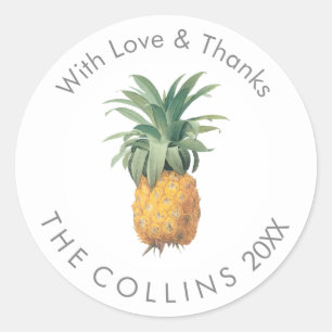 PixDezines Pineapples Thank You Stickers