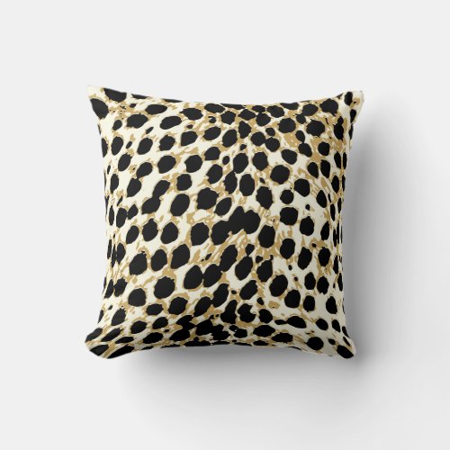 PixDezines pink cheetahdiy colors Throw Pillow