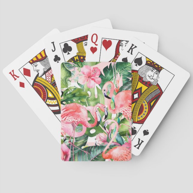 PixDezines Pink Flamingos Poker Cards (Back)