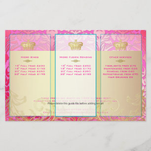PixDezines pink flora damask Flyer
