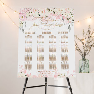 PixDezines Pink Hydrangea Cream Roses Seating Foam Board