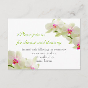 PixDezines pink maui orchids/reception cards