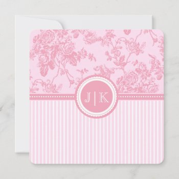 Pixdezines Pink/toile/roses/diy Color by custom_stationery at Zazzle