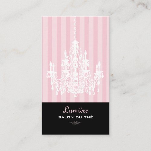 PixDezines Pink+White Chandelier/DIY background Business Card Template