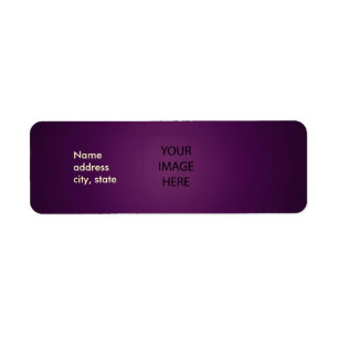 PixDezines Plain Amethyst Easy Template Label