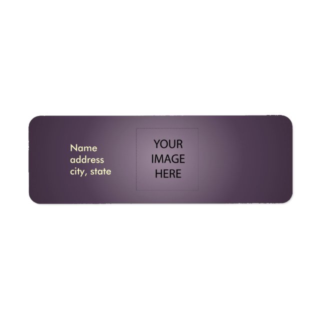 PixDezines Plain Amethyst Easy Template Label (Front)