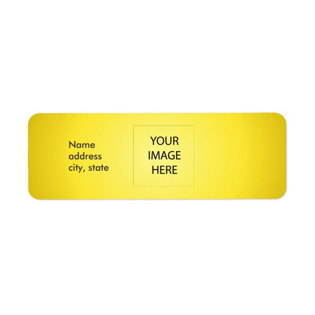 PixDezines Plain Lemon Easy Template Label (Front)