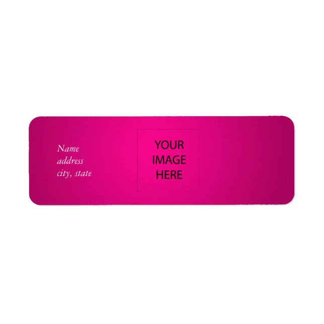 PixDezines Plain Magenta Easy Template Label (Front)