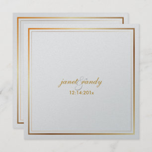 PixDezines plain metallic/diy background color Invitation