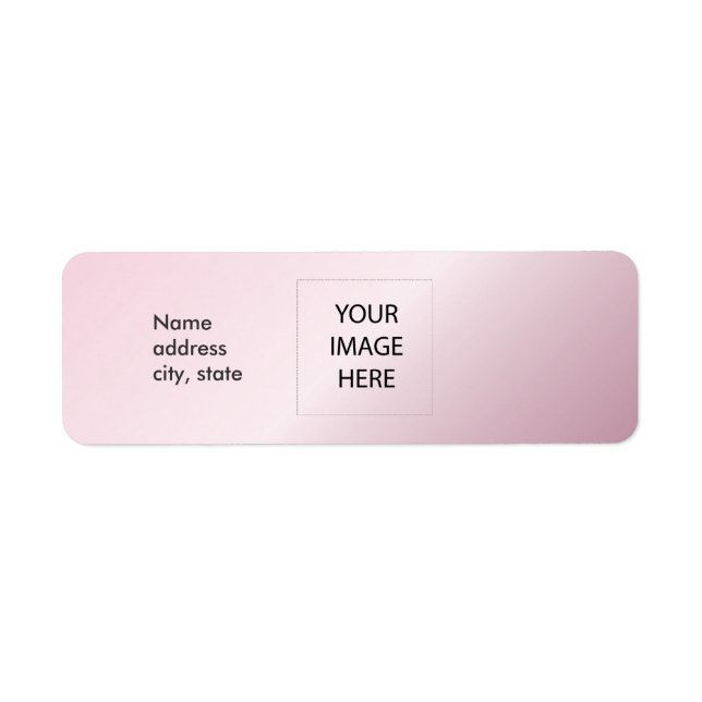 PixDezines Plain Rosequartz Easy Template Label (Front)