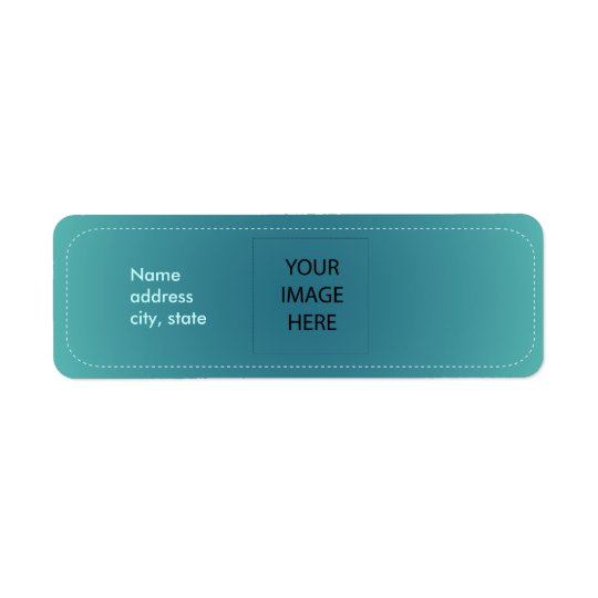 PixDezines Plain Teal Easy Template Label