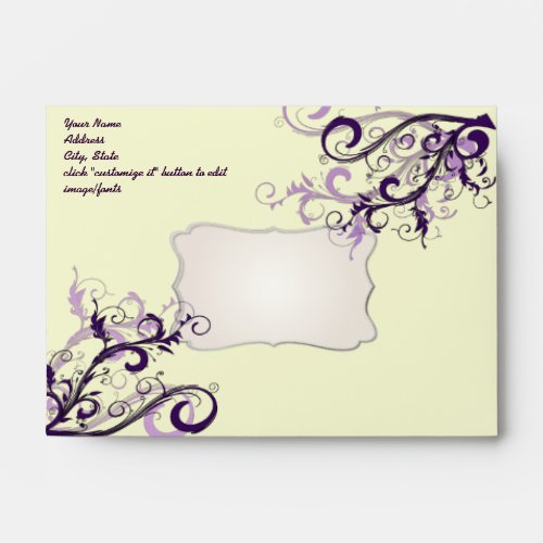 PixDezines Plum Swirls Envelope