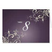PixDezines Plum Vanilla Swirls Thank You cards (Front Horizontal)