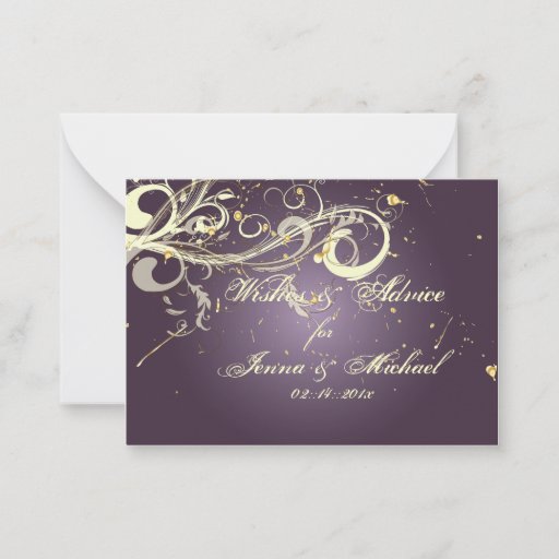 Customizable PixDezines Plum Vanilla Swirls, Advice Cards Business Card Template
