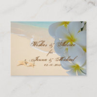 PixDezines Plumeria Leis Wishes   Advice Cards