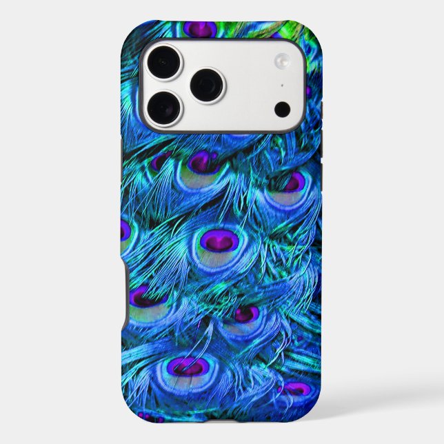 PixDezines Psychedelic Peacock Case-Mate iPhone Ca Case (Back)