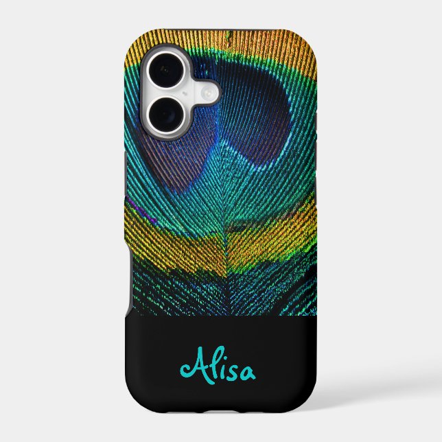 PixDezines Psychedelic Peacock Case-Mate iPhone Case (Back)