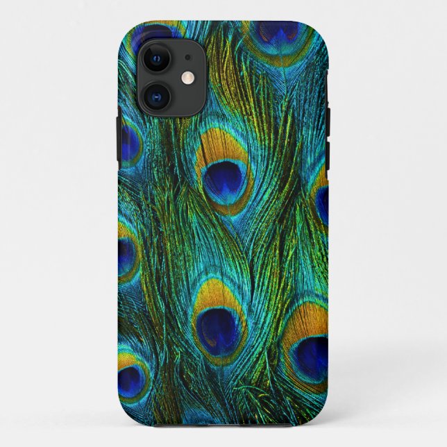 PixDezines Psychedelic Peacock Case-Mate iPhone Case (Back)