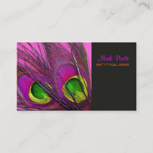 PixDezines Psychedelic Peacock, Customize It! Business Cards